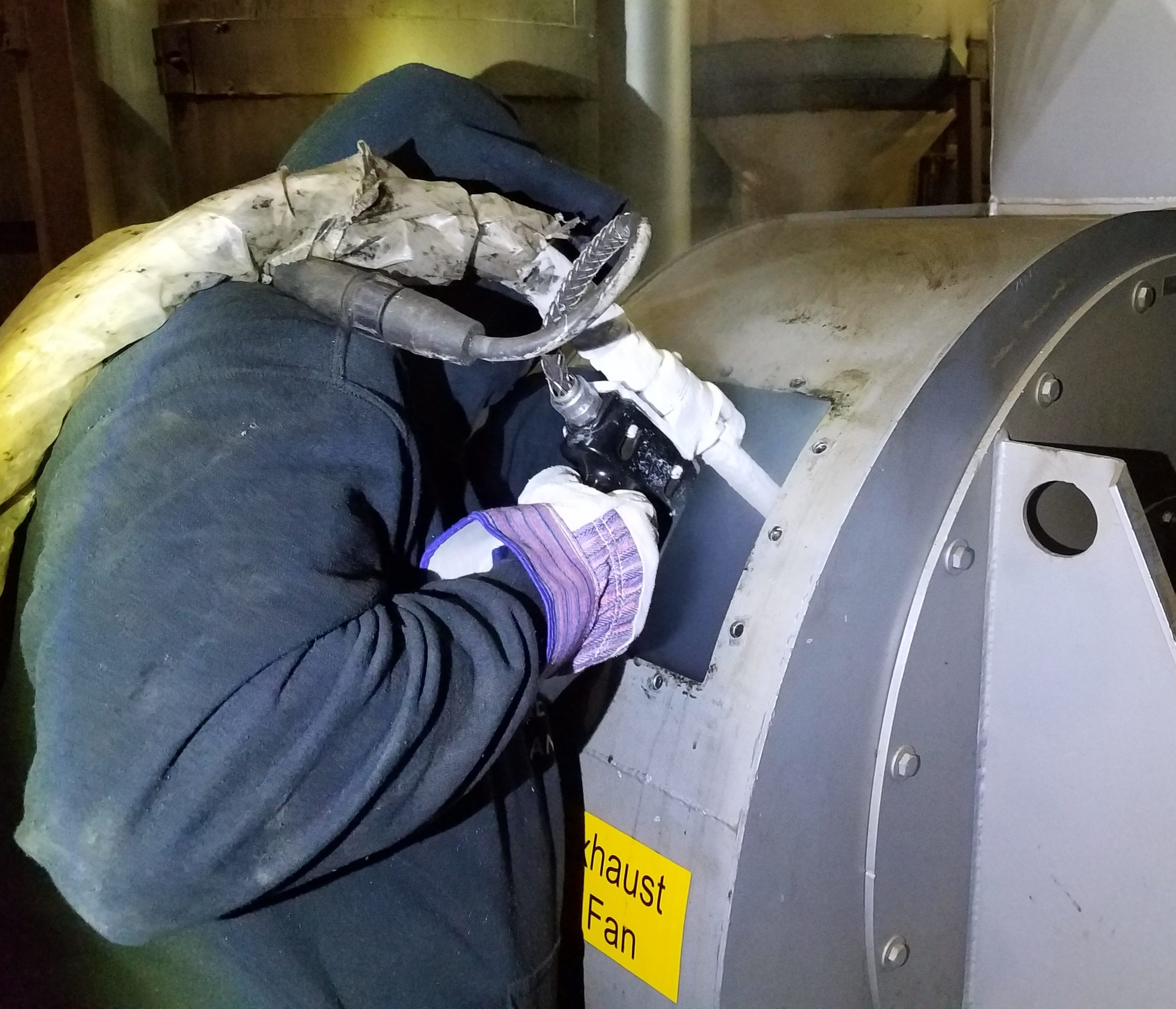 19- Dry Ice Blasting – Exhaust Fan Cleaning